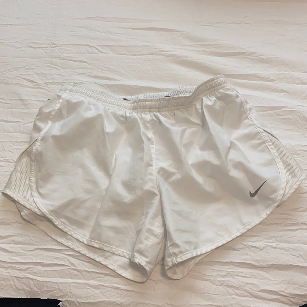 White Nike Dri-Fit Shorts